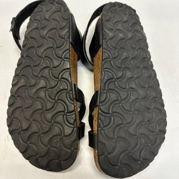 Birkenstock Women’s Yara Leather Size EU 39 US 8 – 8.5 Black Cork Leather - Picture 10 of 13